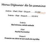 Le Clos Des Brasseurs menu