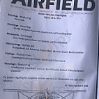 Airfield-Flugplatzrestaurant menu