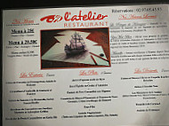 L'atelier Port-louis menu