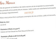 Le Costabonne menu