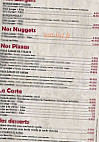 L’orée D’argent menu