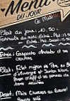 L'ardoise menu