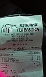 La Basilica menu