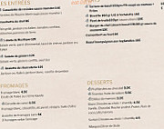 Le Rustique menu