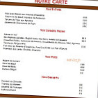 La Calquière menu