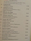 Pane Vino Trattoria menu