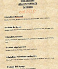 Le Farinaud menu