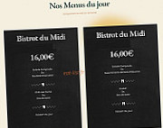 Le Bistrot Gourmand menu