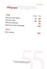 Espace 55 menu