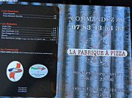 La Fabrique A Pizza menu