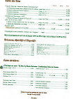 Auberge Du Point Sublime menu