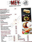 Mey Take Away menu