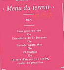 Le Coste Mor menu