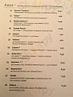 Bella Vista menu