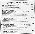 Café Du Marché menu