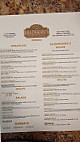 Bradshaws Bistro Coffee menu