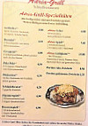 Adria-Grill menu