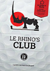 Le Rhino's Club menu