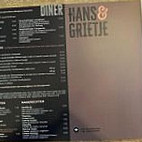 Pannenkoekenhuis Hans Grietje menu