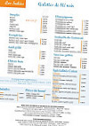 Creperie Coton menu