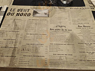 Le vent du nord menu