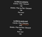 Ben Et Nat menu