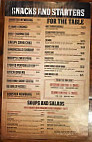 Dashers Corner Pub menu