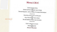 Auberge De Bonpas menu