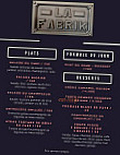 La Fabrik menu