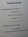 Le Grangousier menu