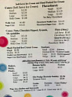 Tastee Treat menu