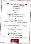 Le Coligny menu