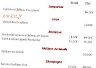 Le Refuge Du Skieur menu