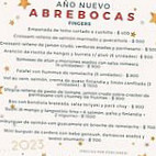 Abrebocas Renato Rosano menu