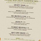 Panacea Coffee House Cafe menu