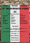 Timeless Pizza menu