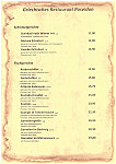 Restaurant Poseidon menu