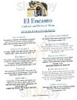 El Encanto menu