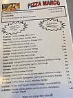 Pizza Marco menu