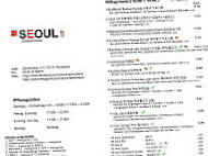 Seoul Korean Food & Sushi menu