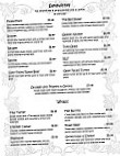 Sugar Maple Cafe menu