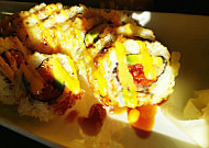 Orange Roll Sushi food