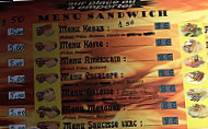 Kervan Kebab menu