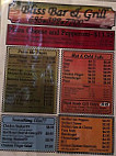 Bliss Bar Grill menu