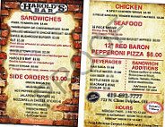 Harold's menu