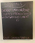 Phoenix Street Cafe menu