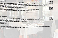 La Chaumière menu