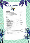 Le Calao menu