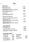 Auberge Des Entremonts menu