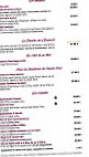 L' Ecureuil menu